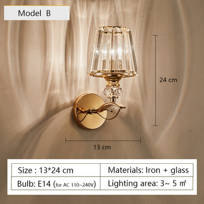 Nordic Minimalist Wall Lamp with Glass Shade - Model B - CenturyDragon