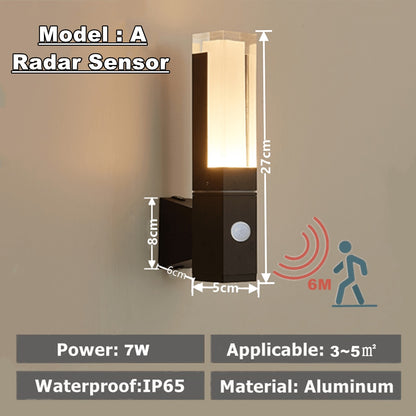 Motion Sensor Outdoor Wall Light - EDLM