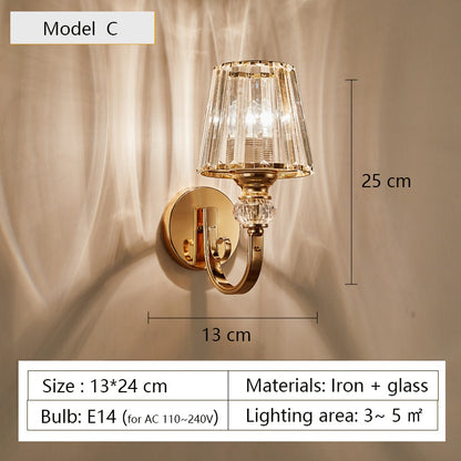 Nordic Minimalist Wall Lamp with Glass Shade - Model C - CenturyDragon