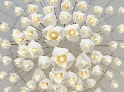 Nordic Ceramic Magnolia Hanging Lamp