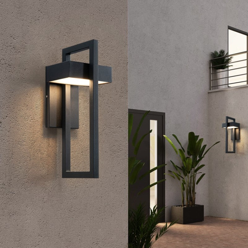 Geometric Outdoor Wall Sconce - EDLM