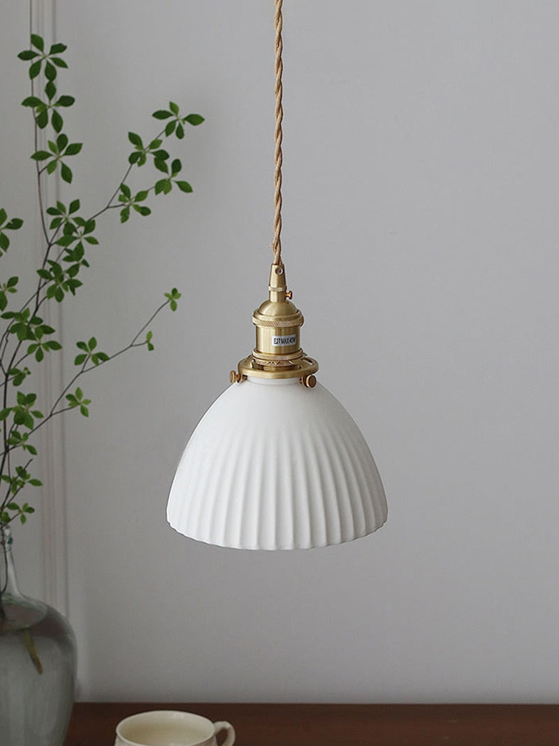 Japanese Traditional Ceramic Pendant Ceiling Lamp