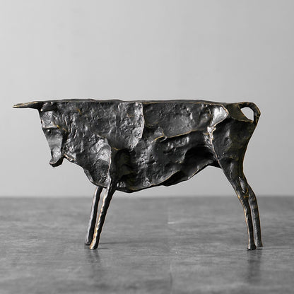 Picasso Abstract Bull Sculpture - EDLM