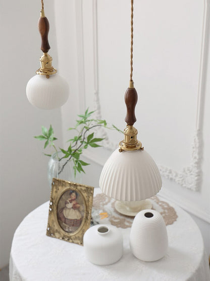 Japanese Traditional Ceramic Pendant Ceiling Lamp_living_room